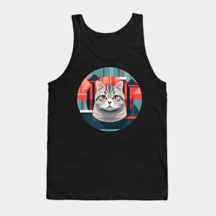 American Shorthair Cat Xmas Ornament Tank Top